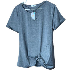 Amelia James Gray Short Sleeve Shirt